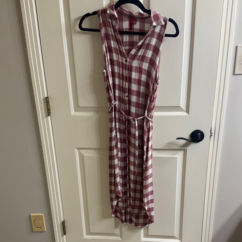Plaid Sleeveless Dress